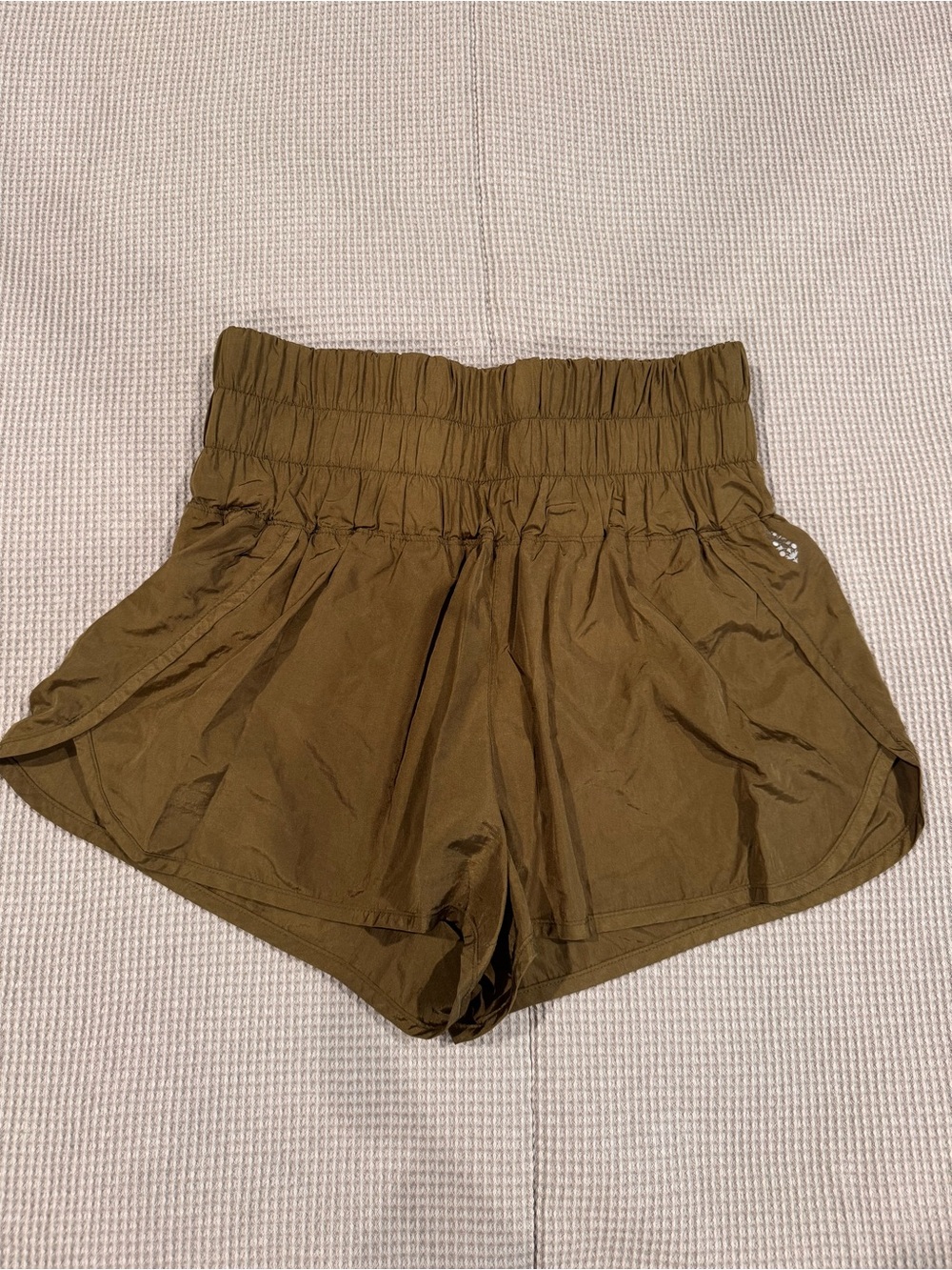 FP Movement by Free People Olive Green High-Waist Athletic Shorts